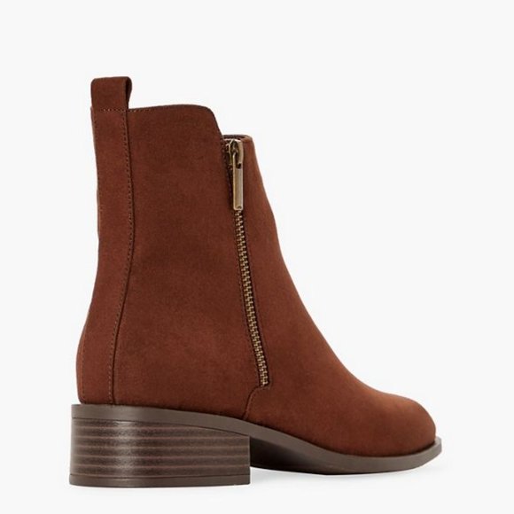 ‘Like-New Brown Faux Suede Boot - Wide’ - Picture 3 of 6